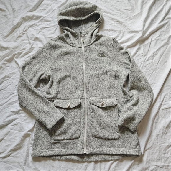 The North Face Gray Zip-Up Hoodie - Picture 1 of 6